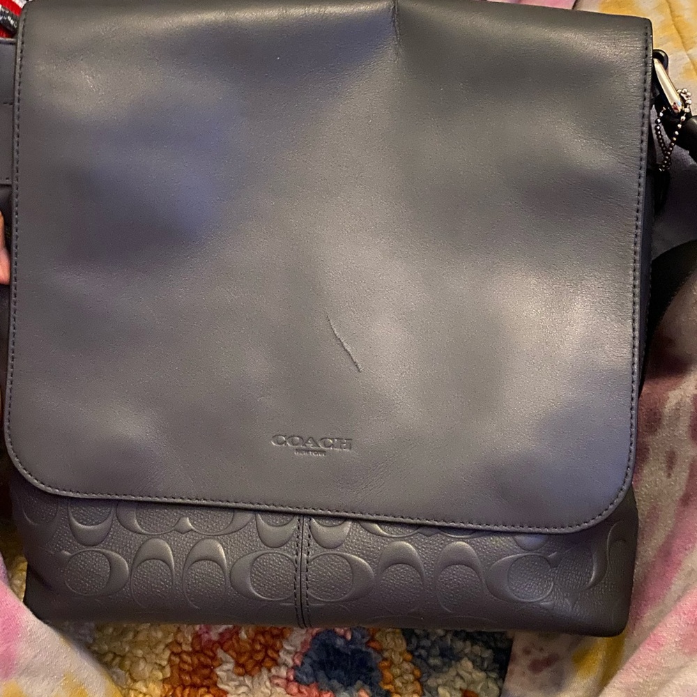 Coach - Leather Black Messenger Bag
